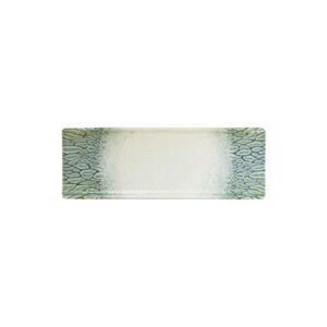 Papillon Green Rectangle Tray (L:9.75'' X W:3.5'')