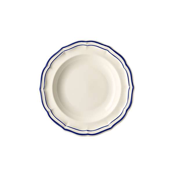 Filet Cobalt Rim Soup Plate 10.0 Oz (D:8.875'')