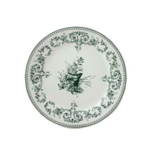 Les Depareillees Vert Oiseau Dinner Plate (D:10.75'')