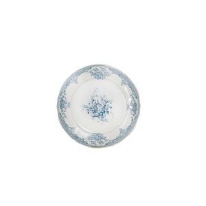 Les Depareilless Bleu Fleurs Coaster Plate (D:5.0625'')