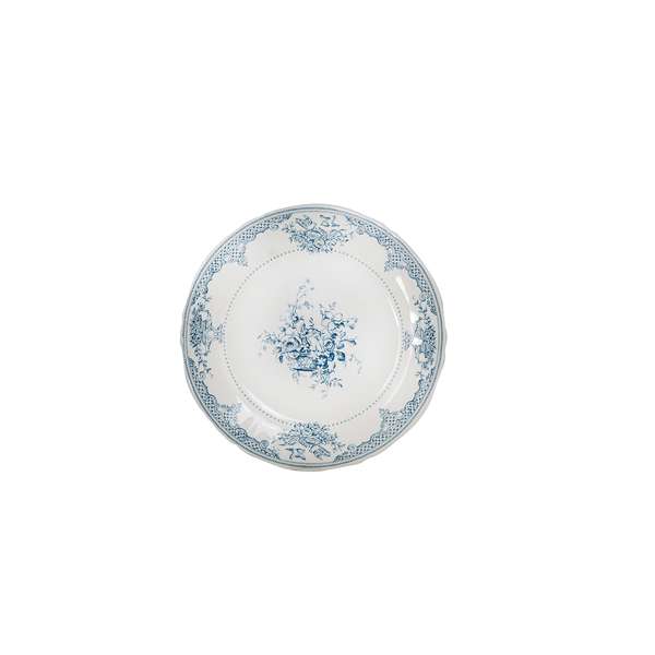 Les Depareilless Bleu Fleurs Coaster Plate (D:5.0625'')