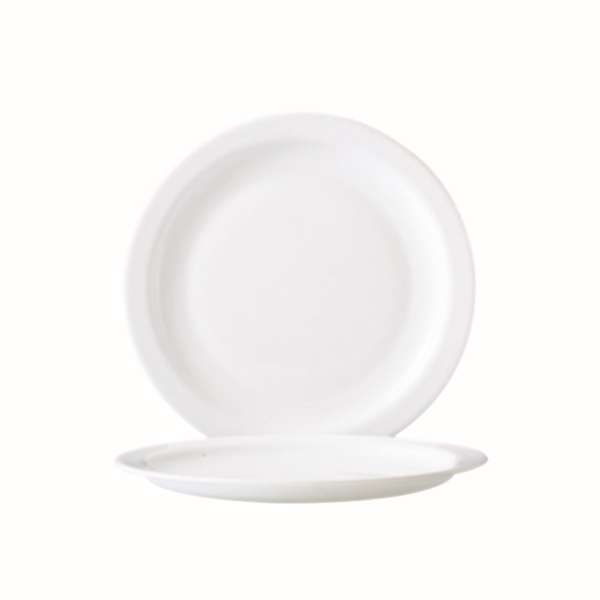 Restaurant White Rim Plate (D:9.25'')