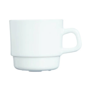 Restaurant White Cup 7.5 Oz (L:4.0'' X W:3.0'')